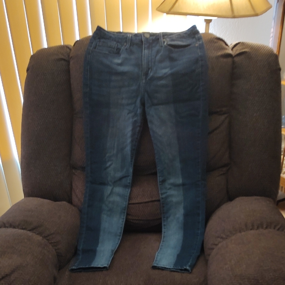 Seven7 Two-Tone Dark and Medium Blue Jeans